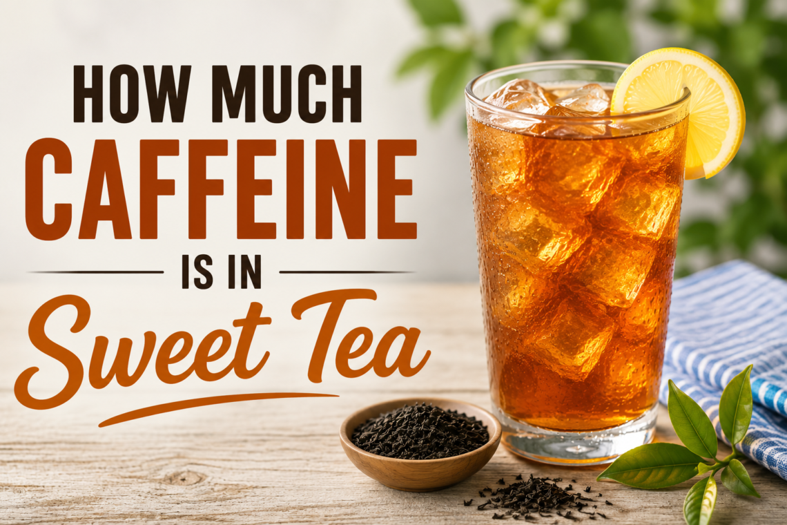 how much caffeine is in sweet tea